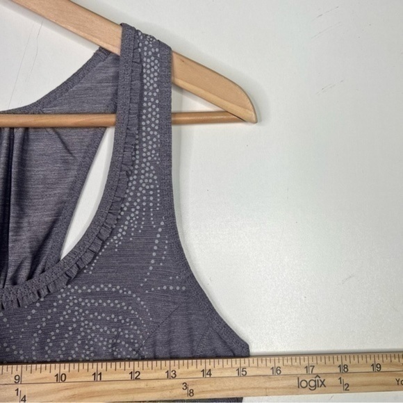 Lululemon Ruched Tank Top Racerback Womens Athletic Shirts Size 6 Unique Graphic - Picture 12 of 13